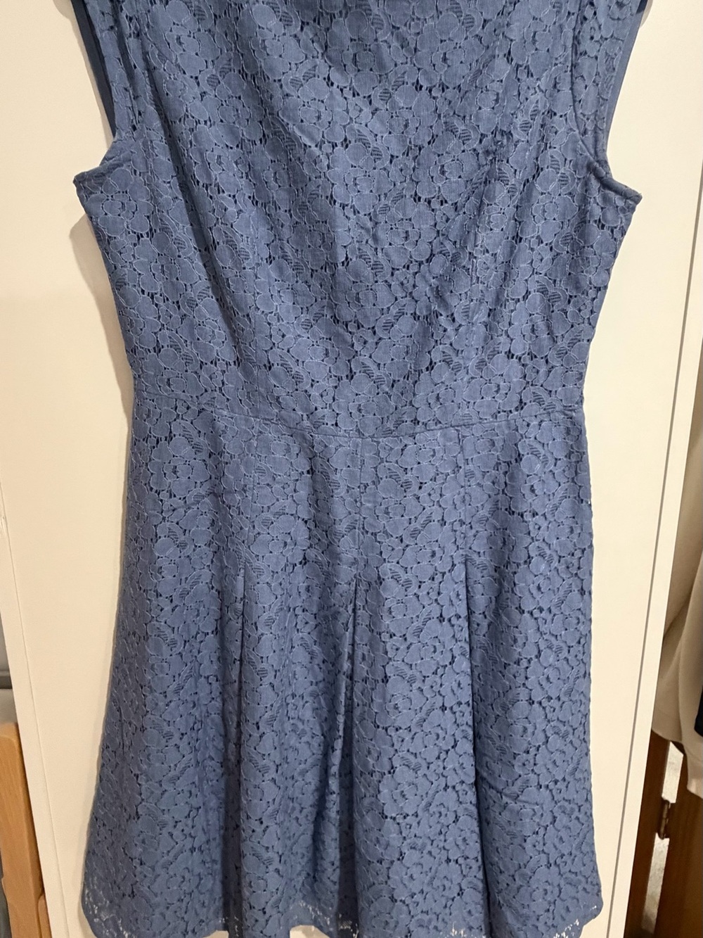 The Limited Dusty Blue Lace Midi Dress